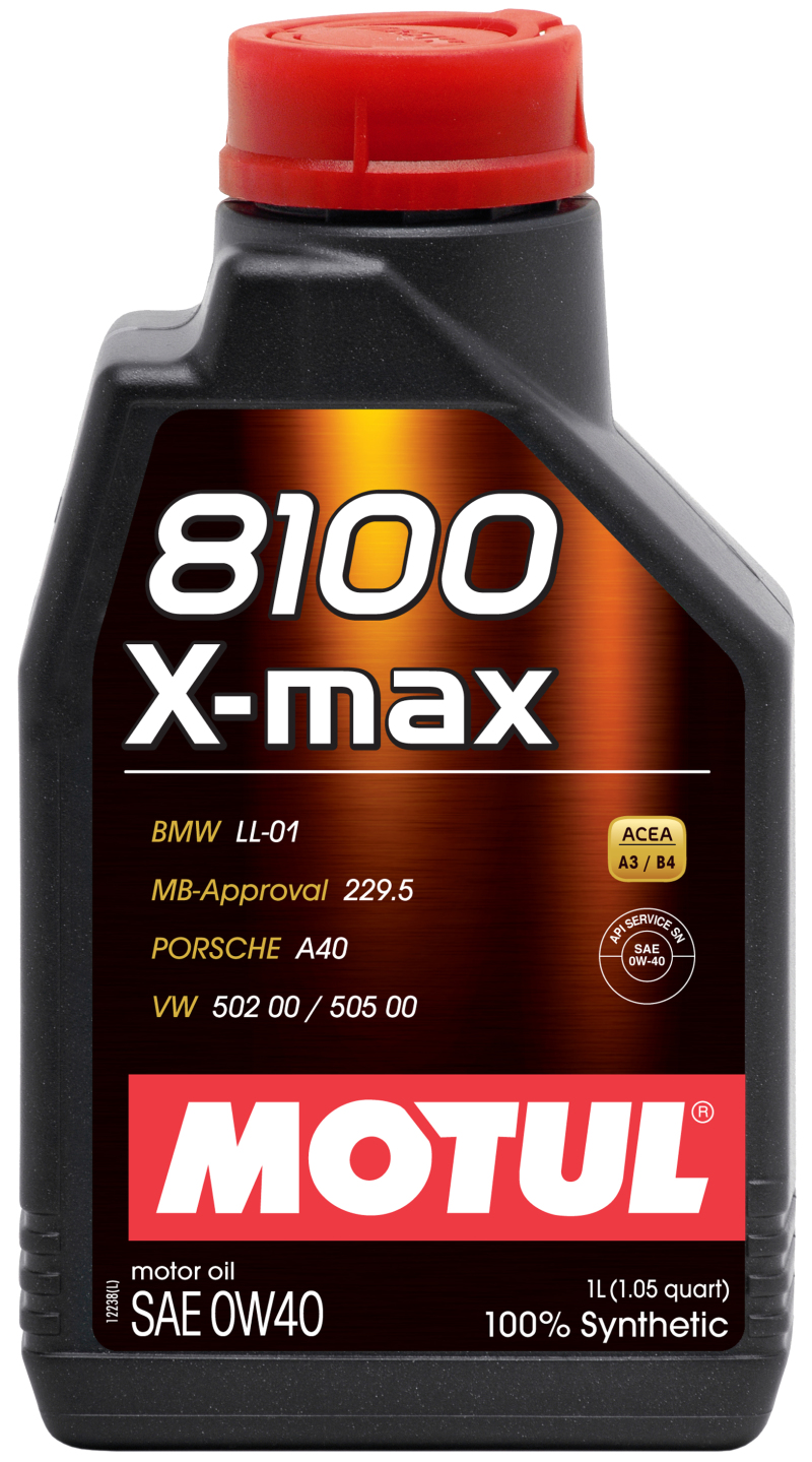 Motul 1L Synthetic Engine Oil 8100 0W40 X-MAX - Porsche A40 - Image 2
