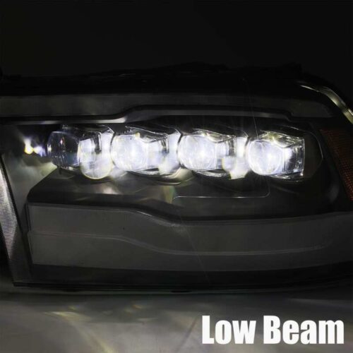 AlphaRex 880541 09-18 Dodge Ram 1500HD NOVA LED Projector Headlights Plank Style Design Alpha Black w/DRL - Image 8