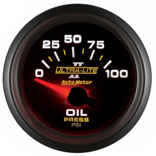 Alternative view of Autometer Ultra-Lite II 52mm 0-100 PSI Electrical Oil Pressure Gauge