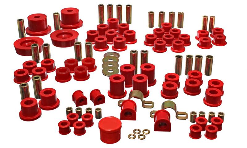 Energy Suspension 11.18102R 90-97 Mazda Miata Red Hyper-Flex Master Bushing Set - Image 4