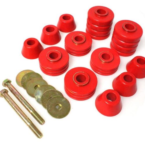 Energy Suspension 8.4109R Body Mount Set-Reg Access & Dbl Cab - Red - Image 5