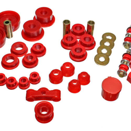 Energy Suspension 16.18101R 84-87 Honda Civic/CRX Red Hyper-Flex Master Bushing Set - Image 4