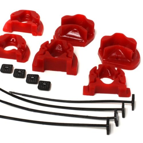 Energy Suspension 16.1105R 92-00 Honda Civic (Except 99-00 Si) / 93-97 Del Sol Red Motor Mount Inserts (Manua