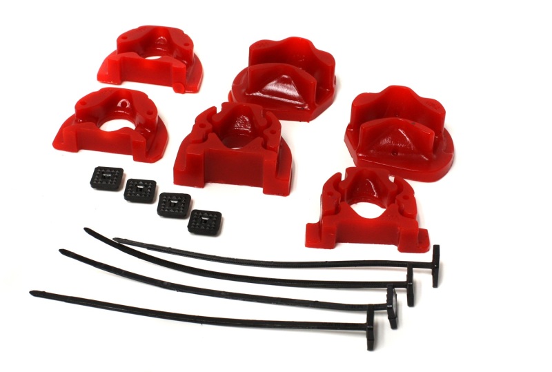 Energy Suspension 16.1105R 92-00 Honda Civic (Except 99-00 Si) / 93-97 Del Sol Red Motor Mount Inserts (Manua