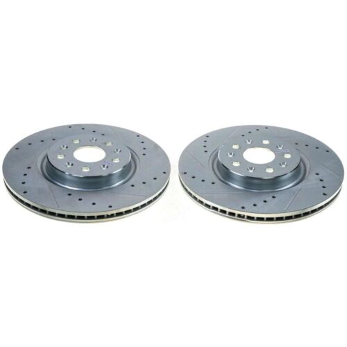 Alternative view of Power Stop 20-21 Chevrolet Corvette Rear Evolution Drilled & Slotted Rotor - Pair