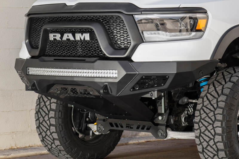 Addictive Desert Designs F611402770103 2019 Ram Rebel 1500 Stealth Fighter Fr Bumper w/Parking Sensor Cutouts - Image 8