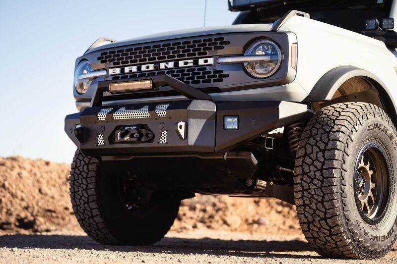 DV8 Offroad FBBR-01 2021+ Ford Bronco Front Bumper Winch Capable w/ Optional Bull Bar/Aux Light Opening - Image 10