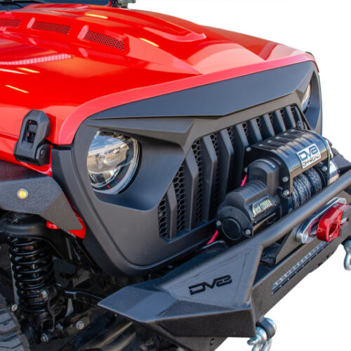 Alternative view of DV8 Offroad GRJL-01 2018+ Jeep JL/ Gladiator Angry Grill
