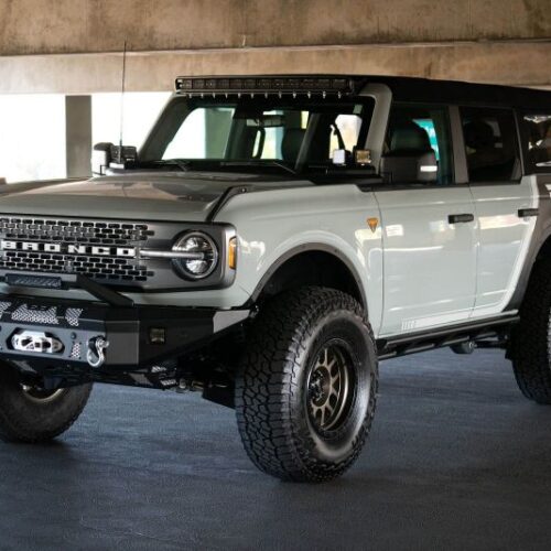 DV8 Offroad LBUN-01 Bull Bar Add-On For DV8 Ford Bronco Bumpers - Fits 13in Elite Series Light Bar - Image 7