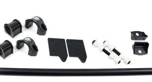 Alternative view of Ridetech 55-57 Chevy Front MuscleBar use with Stock Arms