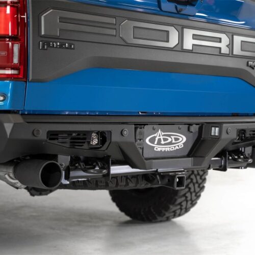Addictive Desert Designs 17-20 Ford Raptor F-150 Bomber Rear Bumper w/ Backup Sensor Cutouts