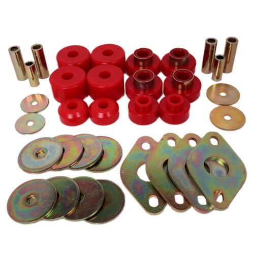 Energy Suspension 8.4109R Body Mount Set-Reg Access & Dbl Cab - Red - Image 3