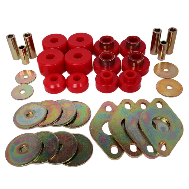 Energy Suspension 8.4109R Body Mount Set-Reg Access & Dbl Cab - Red - Image 3