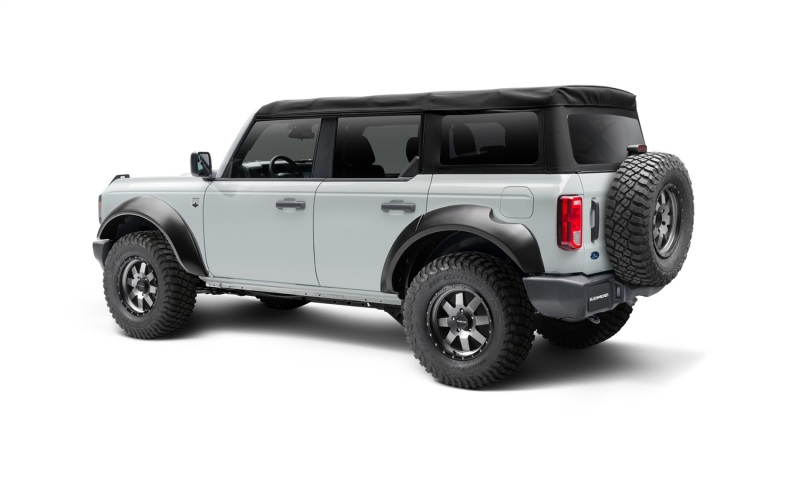 Bushwacker 20961-02 2021+ Ford Bronco 4-Door Extend-A-Flares 4pc - Black - Image 5