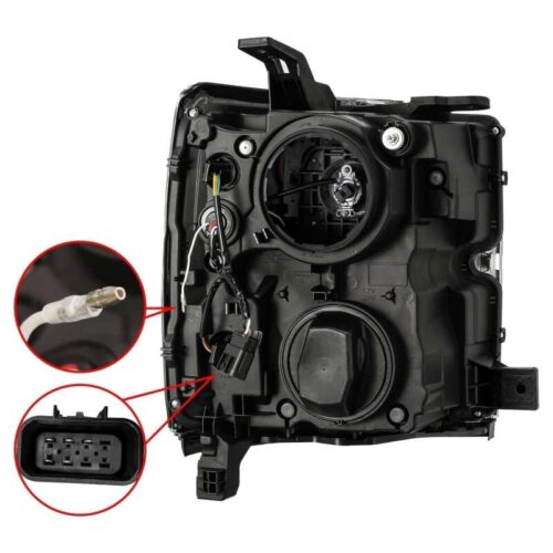 AlphaRex 15-19 Chevy 2500HD PRO-Series Proj Headlights Plank Style Blk w/Activ Light/Seq Signal/DRL - Image 3