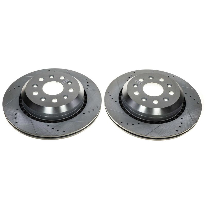 Power Stop 20-21 Jeep Gladiator Rear Evolution Drilled & Slotted Rotor - Pair - Image 2
