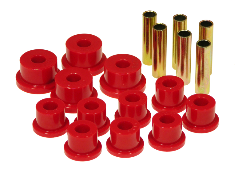 Prothane 17-1002 Suzuki Samurai Spring & Shackle Bushings (Aftermarket Shackles) - Red