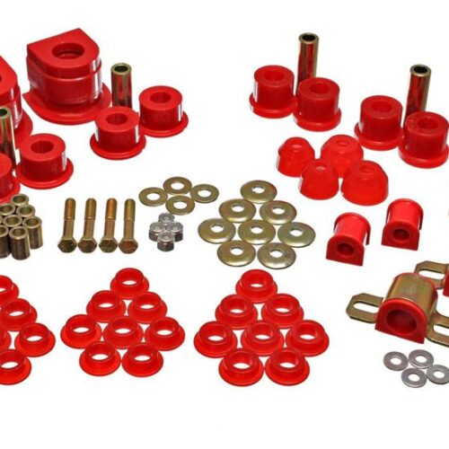 Energy Suspension 86-91 Mazda RX7 Red Hyper-Flex Master Bushing Set - Image 3