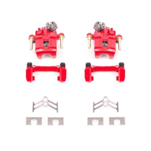 Power Stop 92-01 Honda Prelude Rear Red Calipers w/Brackets - Pair