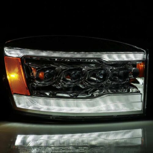 AlphaRex 06-08 Dodge Ram 1500HD NOVA LED Proj Headlights Plank Style Blk w/Seq Signal/DRL/Amber LED - Image 5