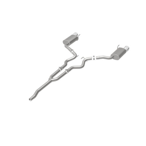 MagnaFlow 19097 Cat Back, SS, 2.5in, Street, Dual Split Polished 4.5in Tips 2015 Ford Mustang Ecoboost - Image 8