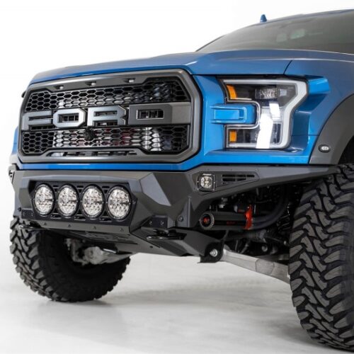Addictive Desert Designs F110014110103 17-20 Ford F-150 Raptor Bomber Front Bumper w/ 4 Rigid 360 6in Round Mounts - Image 4