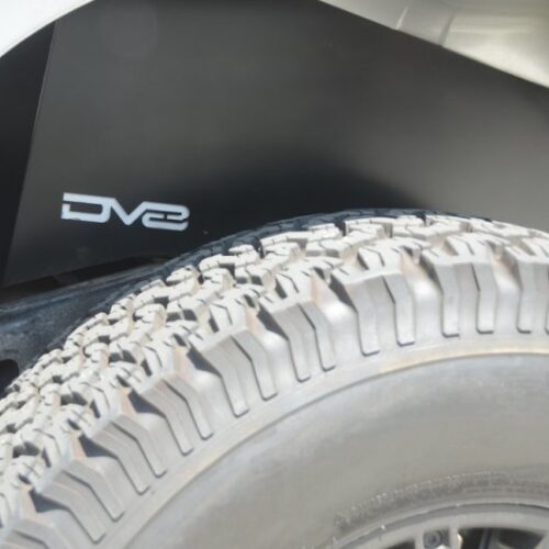 DV8 Offroad INFEND-01RB 07-18 Jeep Wrangler JK Rear Aluminum Inner Fender - Black - Image 4