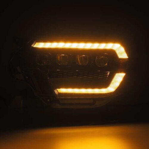 AlphaRex 12-15 Toyota Tacoma NOVA LED Proj Headlights Plank Alpha Blk w/Activ Light/Seq Signal/DRL - Image 6
