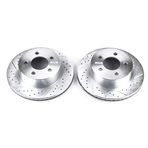 Power Stop 99-01 Jeep Cherokee Front Evolution Drilled & Slotted Rotors - Pair - Image 3
