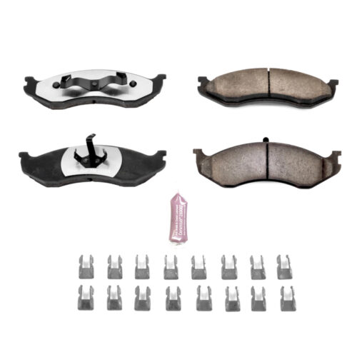 Power Stop 90-01 Jeep Cherokee Front Z36 Truck & Tow Brake Pads w/Hardware - Image 8