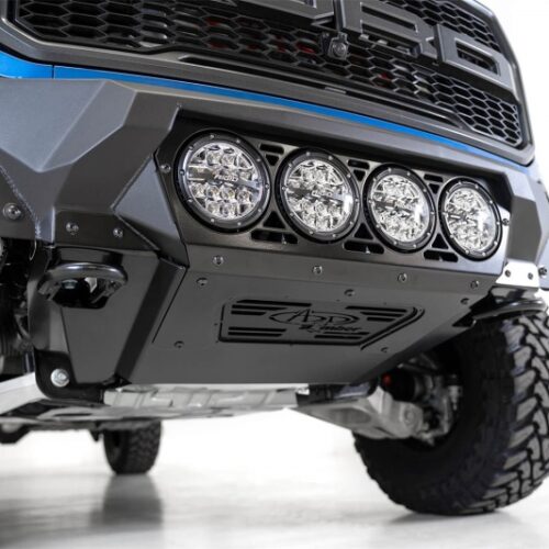 Addictive Desert Designs F110014110103 17-20 Ford F-150 Raptor Bomber Front Bumper w/ 4 Rigid 360 6in Round Mounts - Image 5