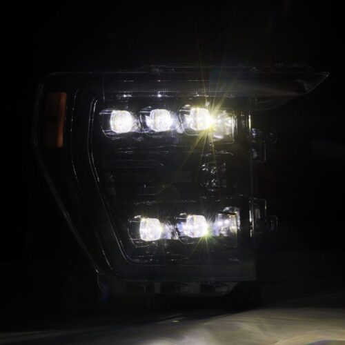 AlphaRex 880138 21-22 Ford F-150 NOVA LED Proj Headlights Plank Style Alpha Blk w/Activ Light/Seq Signal - Image 4